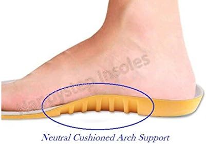 Happystep Memory Foam Sport Gel Shoe Insoles, Heel Cushioning and Shock Absorption (Size L: Men 8-12 or Women 9-14)...