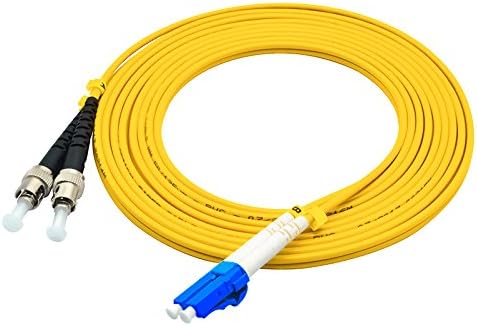 2Meters 6ft LC to ST Duplex 9/125 Single-Mode Fiber Optic Cable Jumper Optical Patch Cord LC-ST...
