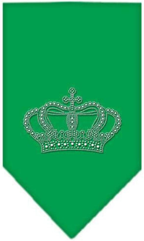 Mirage Pet Products Crown Rhinestone Bandana, Small, Emerald Green...