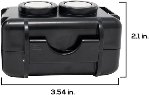Waterproof Twin Magnetic Case - for Optimus 2.0 GPS Tracker - GPS Tracker not Included...