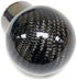 iJDMTOY Gloss Black 2-Inch Real/Genuine Carbon Fiber Shift Knob Ball Compatible with Compatible w/most 8mm 10mm 12mm M8 M10 M12 1.25 1.50 1.75 Thr...