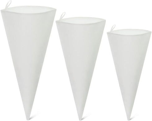 Jennice House Pastry Bags Set, 3 Pack of Reusable Cake Decorating Cotton Canvas Piping Icing Cupcake Bags in 3 Sizes -12 inch+14 inch+16 inch...