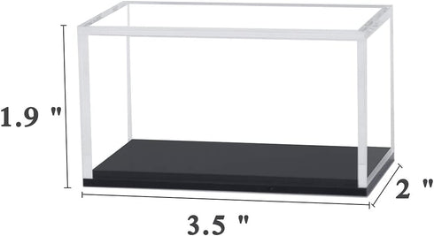 2 Pack Clear Acrylic Hot Wheels Display Case Hotwheels Matchbox 1/64 Scale Toy Model Cars Display Case UV Protect Storage Collectors...