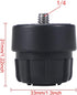 2 Pack 1/4 Screw to 17mm Ball Mount Base Mount Stand Interface Socket Joint for Tripod DV Camera Car Monitor GPS Phone Holder Clip Ring Light Hose...