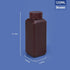 4oz/2 Pcs Plastic Lab Chemical Reagent Bottles, Square Sample Storage Container, Chemical Container Bottle with Inner Ring Cover, Narrow Mouth Sam...