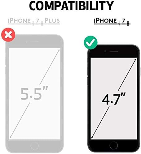 ORIbox Case Compatible with iPhone SE 2022/2020 , Compatible with iPhone 8/7 Case, with 4 Corners Shockproof Protection, Pink...