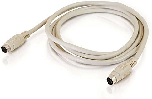 C2G Legrand Keyboard Cord for Keyboard/Mouse Cable, Beige Mouse Cord, Round Male to Male Keyboard Cable 1 Count, C2G 02692...
