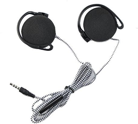 NewSilkRoad Sports Ear Hook Padded Stereo Over The Ear Headphones Headset with Braided Cable Mic Control for Devices with a 3.5mm Input,Retail Pac...