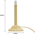 GOOTHY 1 Light Electric Window Candles, 2 Pack Christmas Candle Lights with 4 C7 Clear Bulbs(2 Spare), Plug in Electric Candles for Window Christm...