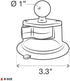 RAM MOUNTS Twist-Lock Composite Suction Cup Base with Ball RAP-B-224-1U with B Size 1" Ball...