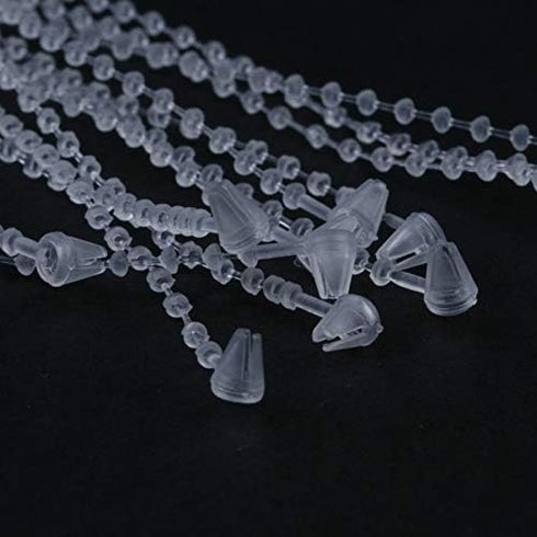 1000PCS Adjustable Security Beaded Loop Tie Plastic Hand Wear Tag Rope Plastic Paper Prices Tag Fasteners...