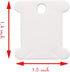 Floranea 50 Pcs Floss Bobbins for Cross Cotton White Stitch Thread Holder Card Embroidery Floss Organizer for Craft Art DIY Sewing Storage Accesso...