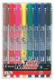 Pilot Oil-based Ink Twin Marker Fine/Extra Fine 8-color Set (MEF-96EU-8C)...