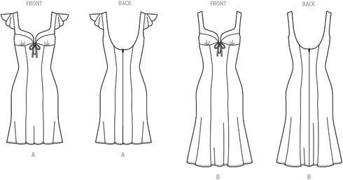 McCall's Misses' Close-Fitting Dresses Sewing Pattern Packet by Brandi Joan, Design Code M8382, Sizes 18-20-22-24-26...