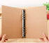 BCP 2pcs Kraft Paper 6-Holds Round Ring Binder Binding Hard Cover Protector for Journal Note Book (A6 Size)...