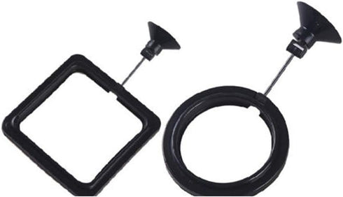 2pc Fish Feeding Ring,Floating Tropical Fish Food Ring Aquarium Fish Tank Suction Cup,Prevents Food from Entering Filter, Pet Supplies Food Tray F...