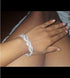 Long Way Women's Silver/Gold Plated Crystal Bracelets 6.7"+2.4"...