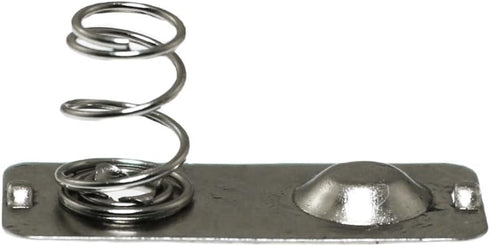 20PCS 21 x 9mm Metal AAA Batteries Spring Contact Plate Terminal Silver Battery Battery Negative to Positive Conversion Spring Contact Nickeling P...