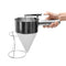 Batter Dispenser, Multipurpose 40oz Stainless Steel Pancake Batter Funnel Dispenser with Stand Great for Pancakes, Cupcakes, Waffles or Any Baked ...