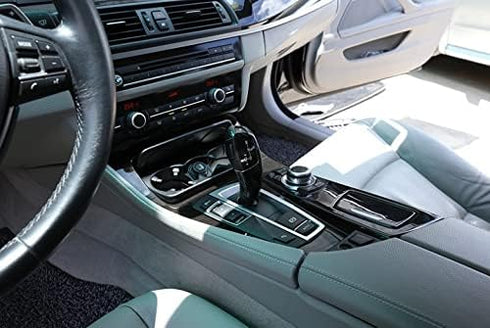 ABS Carbon Fiber Look Gear Shift Knob Trim Cover Fit for BMW 3 4 Series X3 X4 X5 X6 F10 F30 f32...