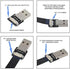 Cablecc Up Angled USB 2.0 Type-A Male to Micro USB 5Pin Male Data Flat Slim FPC Cable for FPV & Disk & Phone 200cm...