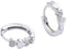 Double Love Heart Cubic Zirconia Sleeper Small Hoop Earrings for Women Teen Girls Cartilage Tiny Cute CZ Huggie Hoops Hypoallergenic for Sensitive...