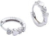 Double Love Heart Cubic Zirconia Sleeper Small Hoop Earrings for Women Teen Girls Cartilage Tiny Cute CZ Huggie Hoops Hypoallergenic for Sensitive...
