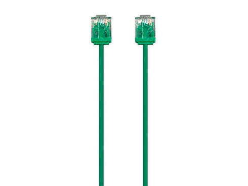 Monoprice Cat6 Ethernet Patch Cable - Snagless, 550MHz, UTP, 32AWG, 1 Feet, Green - Micro SlimRun Series...