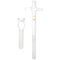 2 ML Glass Tissue , Cell with Pestle Glass Cell Tissue Homogenizer Glass Tube for Labs Science Class...
