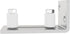 JUBEST Barn Door Floor Guide - Satin Nickel Adjustable Roller Wall Mounted Floor Guide for Door Thick Up to 2 1/8 inches, Flush Bottom Design, Smo...