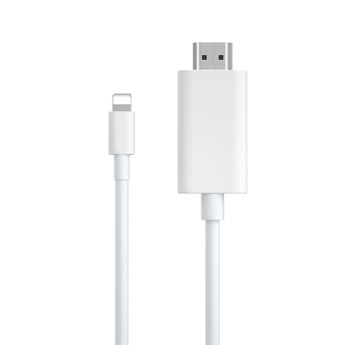 HDMI Cable for iPhone(No Need Power Lightning to HDMI cable), Digital AV Adapter 1080P HD Video Sync Screen Connector iPhone to HDMI for TV Projec...