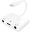 3 in 1 Dual 3.5mm Headphone Jack Adapter - Earphone Jack Audio and Charging Adapter - Headphone Splitter for iPhone 14/13/ 12/11/ X/ 8 - White...