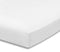 Everyday Kids Fitted Crib Sheet, 100% Soft Breathable Microfiber Baby Sheet, Fits Standard Size Crib Mattress 28in x 52in, White Nursery Sheet...