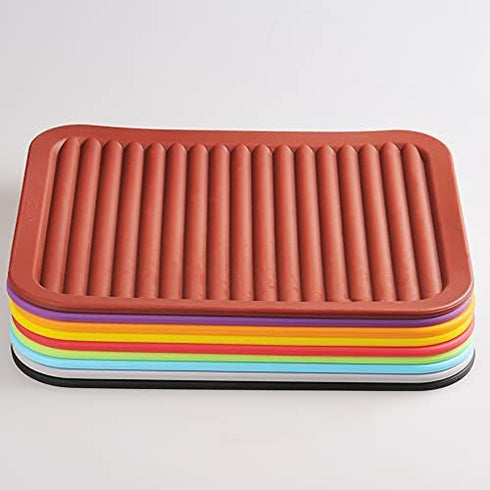 Smithcraft Silicone Trivets Mats for Hot Dishes and Hot Pots, Hot Pads for Countertops, Tables, Pot Holders, Spoon Rest Small Drying Mats Set of 2...