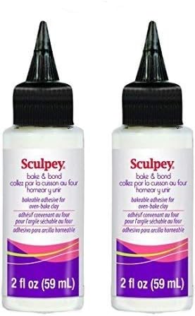 Sculpey ABB02 Bake and Bond, 2 fl Oz (59ml) (2 pack)...