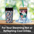 Baxendale Iced Coffee Sleeve Cups - 2 Pack - Neoprene Iced Coffee Sleeve - Medium 22-24oz (Tie Dye)...