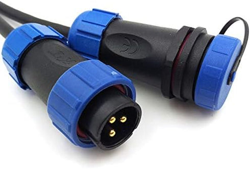 SP21 2Pin-12Pin Panel Mount 21mm Waterproof IP68 Circular Cable Connector Plug Socket,Aviation Cable Connector (3Pin)...