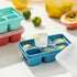 Ice Cube Trays for Freezer 3 Pack - Mini Ice Cube Trays with Lid & Easy-Release Silicone Bottom, Stackable Small Ice Cube Molds for Mini Fridge/Tr...
