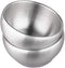 IMEEA Ice Cream Bowl Insulated Bowl 15oz Double Wall Soup Bowl SUS304 Stainless Steel Cereal Bowl, Set of 2...