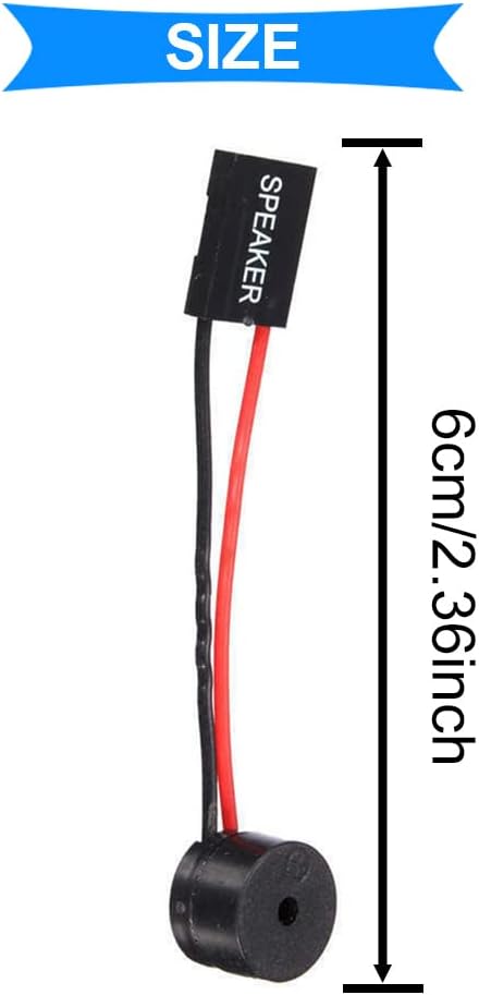 10 Pcs PC Motherboard Internal Mini Speaker Computer Case Mainboard BIOS Alarm Buzzer for Arduino/Computer with Dupont Extension Cable...