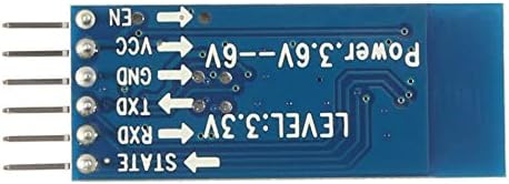 HC-05 Wireless Bluetooth RF Transceiver Master Slave Integrated Bluetooth Module 6 Pin Wireless Serial Port Communication BT Module for Arduino (1...