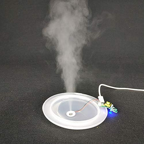 2PCS 16mm Ultrasonic Mist Maker Fogger Ceramics Discs Atomizer Humidifier Accessories with Wire and Sealing Ring...