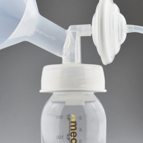 Maymom Baby Bottle Thread Changer; Allow Spectra S1 S2 Pumps Wide Mouth Flanges to be Compatible with Medela Bottles; Incl. Duckbills...