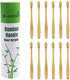 Boar Bristles Natural Bamboo Toothbrush Eco-Friendly Biodegradable Zero Waste Pack of 12...