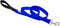 Dog Leash by Lupine in 1" wide Blue 4-foot long with Padded Handle...