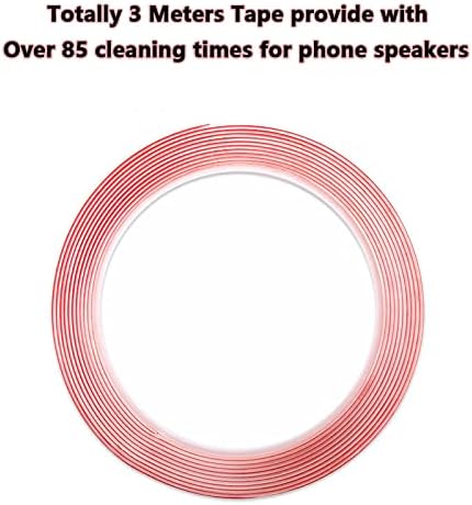 Cell Phone Cleaning Kit Accessories, Cleaner Tape for Phone Speaker and Receiver, Cleaning Stickers Dust Remover Compatible with Airpods, Samsung,...