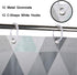 LIVILAN Nordic Triangle PEVA Shower Curtain with 12 Hooks Waterproof 2 in 1 Shower Curtain Liners 71" x 71"...