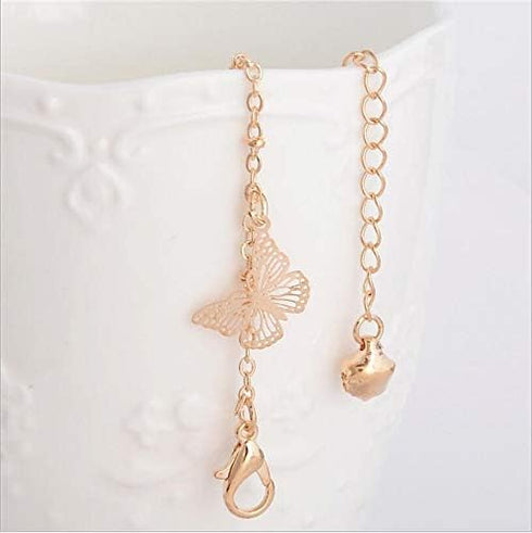 Sither Butterfly Anklet for Women Fashion Crystal Pendant Anklet Bracelets Chain Bohemian Adjustable Handmade Foot Hand Jewelry Gift...