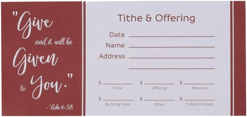 Swanson Christian Products Cash Envelopes For Tithes And Offering Church Supplies Pack of 100 - GIVE (NIV Scripture) Tithe Offering Envelopes for ...