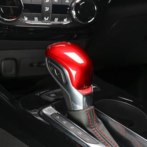 YOUTOOOCAR Red Gear Cover ABS Auto Shift Gear Cover Car Knob Gear Stick Protector Compatible with 2020-2023 Chevy Trailblazer Malibu Equinox Blaze...